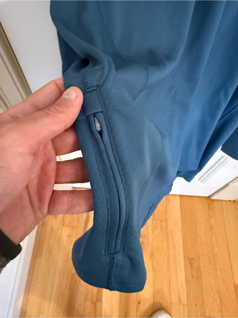 Club Ride Blue Quarter-Zip Performance Pullover XL - Picture 5 of 7